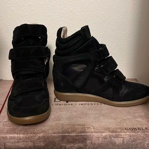 Euc Isabel marant black with tan gum sole size 39